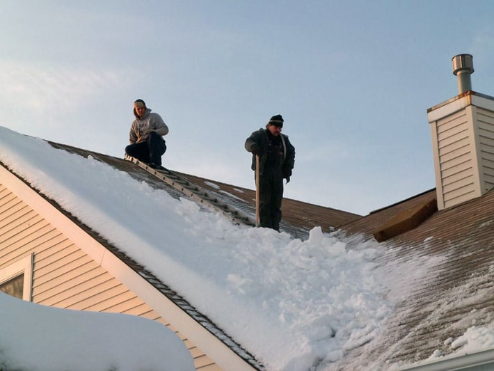 Snow Removal Ice Dams For Roof Safety