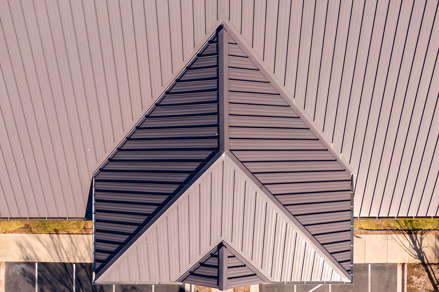 Metal Roofing Top Down View