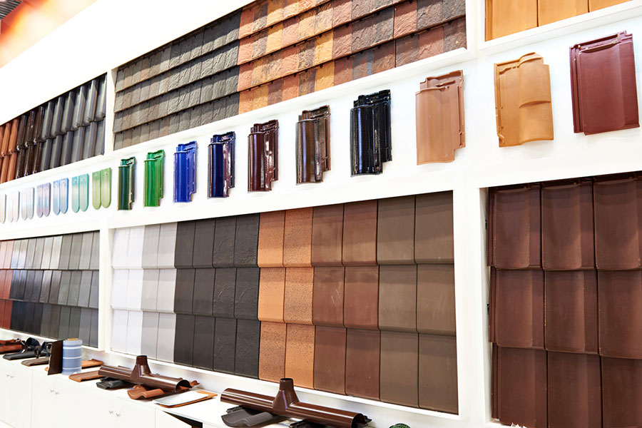 Different Roof Material Samples