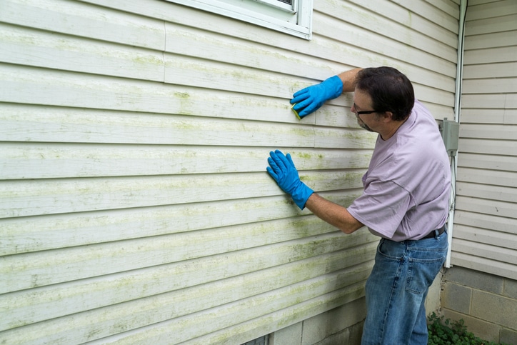 clean residential siding