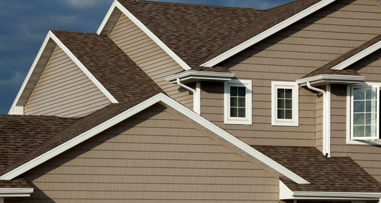 New house with siding in Pleasant Ridge MI.