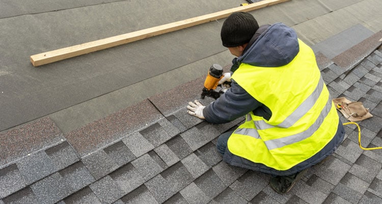 Roofing Contractor Doing Roof Replacement in Rochester Hills MI