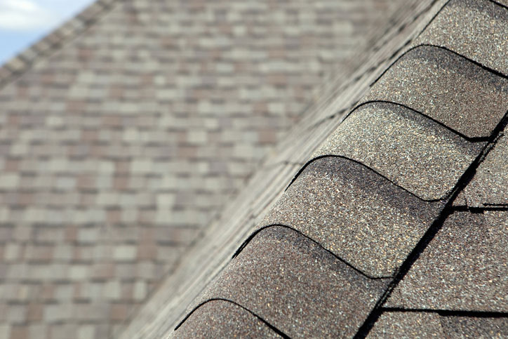 Closeup of New Roof Shingles